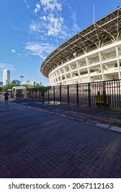 Jakarta Indonesia 22 August 2021 The Atmosphere Of The Largest Sports Arena In Indonesia Which Is Very Quiet From Visitors The Impact Of The Covid Virus In Indonesia