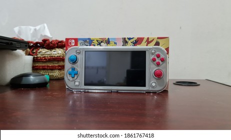 JAKARTA, INDONESIA, 26 NOVEMBER 2020, Nintendo Switch Lite Pokemon Edition