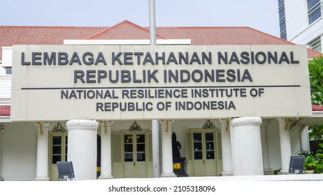 Jakarta Indonesia 4th January 2022 National Resilience Institute Of Republic Indonesia Building In Selective Focus