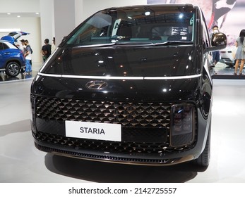 Jakarta, Indonesia, April 2022. A Hyundai Staria Car At The Indonesia International Motor Show 2022 Automotive Event.