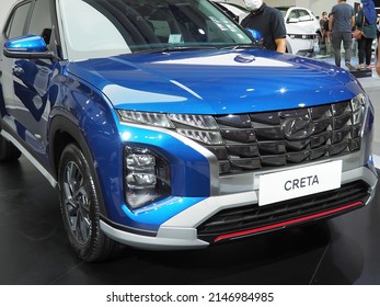 Jakarta, Indonesia, April 2022. A Hyundai Creta Car On Display At The Indonesia International Motor Show 2022 Event.