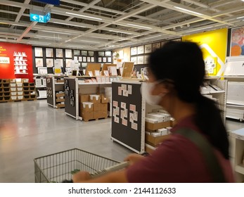 Jakarta Indonesia. April 8, 2022 : The Atmosphere At The IKEA Jakarta Shopping Center