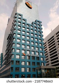 Jakarta, Indonesia - August 2022 : Mayapada Tower Located On Sudirman Road. Mayapada Is A Business Group Owned By Dato Thahir With Business Sector In Banking, Hotel,mining, Media Hospital, Real Estate