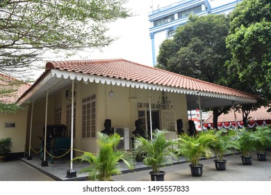 Jakarta, Indonesia / Jakarta - August 24 2019 : Joang 45 Building or Joang 45 Museum is one of the museums in Jakarta - Indonesia