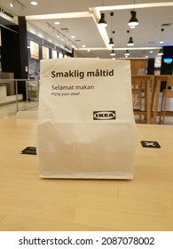 Jakarta Indonesia. December 7, 2021: Food Packaging At The IKEA Food Center Jakarta