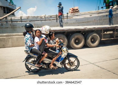 children on motorbikes