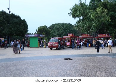 Jakarta, Indonesia - June 26 2022 : Wara Wiri Is A Custom Shuttle Bus At Jakarta Fair 