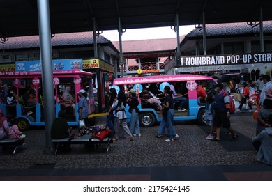 Jakarta, Indonesia - June 26 2022 : Shuttle Car At Jakarta Fair 