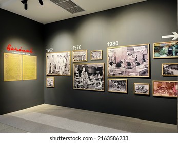 JAKARTA, INDONESIA - May 30, 2022: Photos Exhibition Presenting The History Of Sarinah Building Since Its Inauguration In 1966 Until The Major Refurbishment In 2020