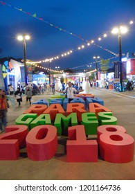 Jakarta, Indonesia - October 06, 2018: Asian Festival, Asian Para Games 2018 In Senayan.