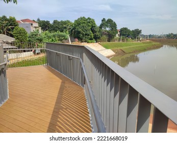 Jakarta, Indonesia - October 2022: Beautiful View From The Stage At 
River Overflow Room Brigif (Ruang Limpah Sungai Brigif). No People