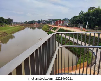 Jakarta, Indonesia - October 2022: Beautiful View From The Stage At 
River Overflow Room Brigif (Ruang Limpah Sungai Brigif). No People