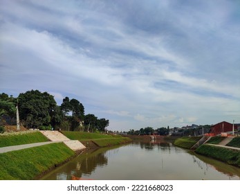 Jakarta, Indonesia - October 2022: Beautiful View From The Stage At 
River Overflow Room Brigif (Ruang Limpah Sungai Brigif). No People