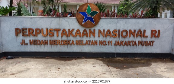 Jakarta, Indonesia - October, 2022: The National Library Of Indonesia Is The Legal Deposit Library Of Indonesia. The Library Serves The Entire Indonesian People And Is Primarily A Humanities Library.