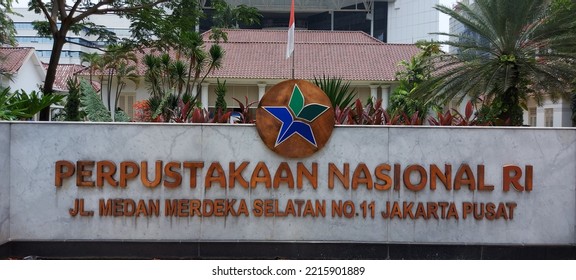 Jakarta, Indonesia - October, 2022: The National Library Of Indonesia Is The Legal Deposit Library Of Indonesia. The Library Serves The Entire Indonesian People And Is Primarily A Humanities Library.