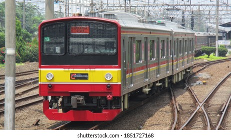 Jakarta, Indonesia - September/23/2017 : Japan Electric Train JR 205 Series