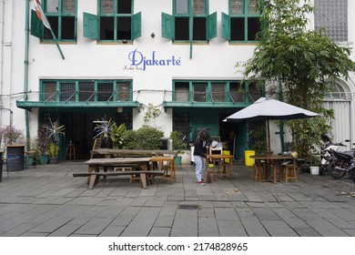 Jakarta, Indonesia-24 June 2022: Cafe At Old Town Jakarta