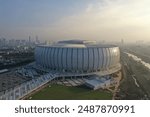 Jakarta International stadium, the largest football stadium in Indonesia