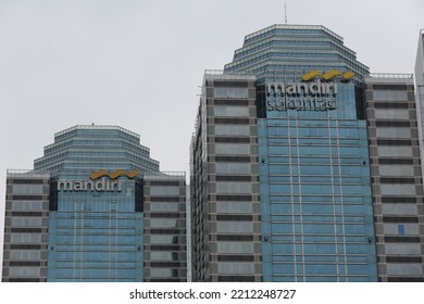 Jakarta, October 10, 2022, Bank Mandiri Tower In Jalan Jenderal Sudirman, Jakarta Selatan