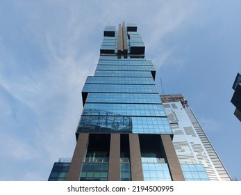 Jakarta,indonesia-august 21 2022: Building Of UOB Plaza Thamrin Jakarta. 