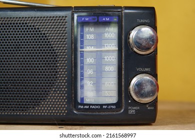 Jakarta,Indonesia-May 28,2022: An Antique Radio Is A Radio Receiving Set That Is Collectible Because Of Its Age And Rarity And For Their Historic Value.