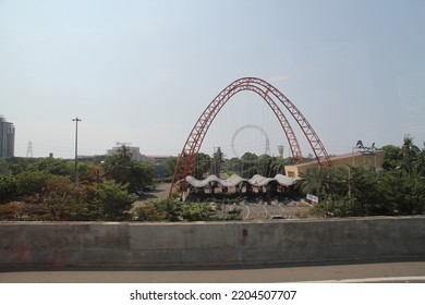 Jakarta,indonesia-september 2022:jaya Dream Park Entrance Gate Ancol