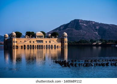 The Jal Mahal Palace In Man Sagar Lake, Jaipur,India. It Was Built In 1799 By 