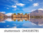 Jal Mahal, water palace in the Man Sagar Lake, Amer, Jaipur, Rajasthan, India