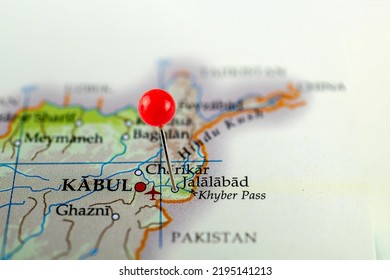Jalalabad Map Pinned Red Pin 260nw 2195141213 