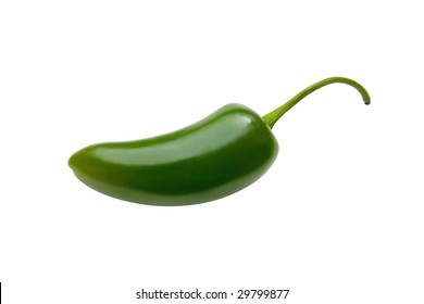 Jalapeno Pepper With Clipping Path.