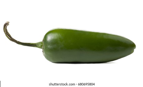 Jalapeno Pepper Isolated On White Background