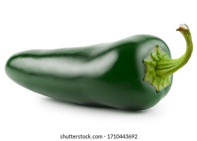 Jalapeno pepper on white background