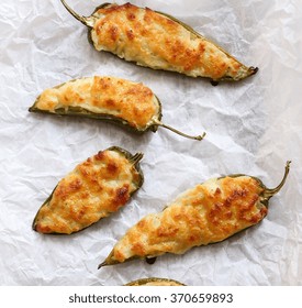 Jalapeno Poppers / Stuffed Jalapenos - Superbowl Party Food. Top Down View