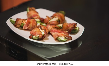 Jalapeno Poppers Wrapped In Bacon