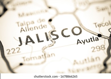 Jalisco. Mexico On A Map