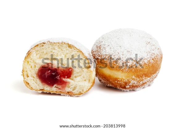 Jam Filled German Bismarck Donuts On Stock Photo 203813998 | Shutterstock