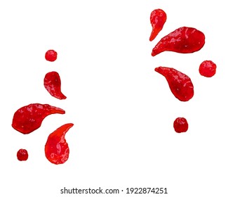 Jam Splatter Isolated on white strawberry splash  - Shutterstock ID 1922874251
