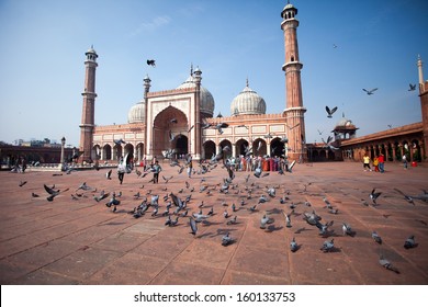 Jama Masjid Mosque, old Delhi, India. 