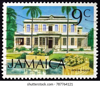 JAMAICA - CIRCA 1972: A Stamp Printed In Jamaica Shows Devon House, Hope Road, Circa 1994