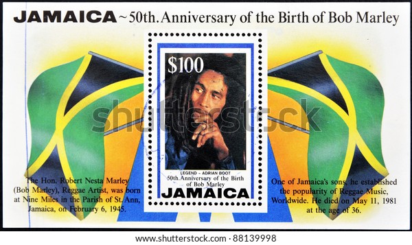 Jamaica Circa 1995 Stamp Printed Jamaica Stock Photo (Edit Now) 88139998