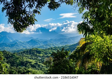 Jamaica landscape blue mountain view 