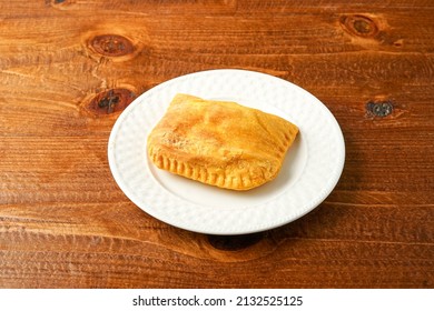 Jamaican Beef Patty On A Plate