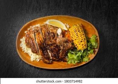 Jamaican Food Jerk Chicken Photo