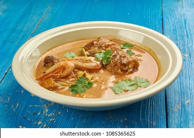 Jamaican  Mackerel Run Down, stew dish in Jamaican cuisine and Tobago cuisine .