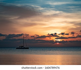 Jamaican Sea Sunset in the Evening