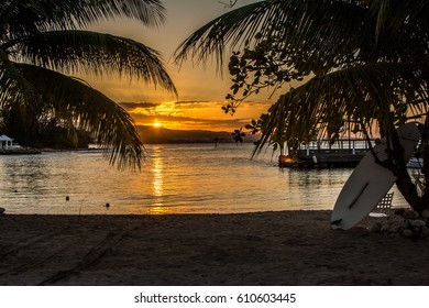 A Jamaican sunset.