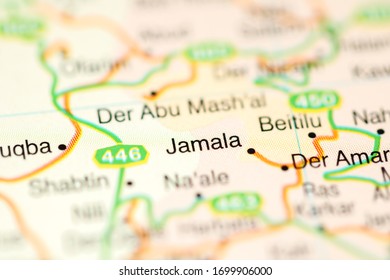 Jamala On A Geographical Map Of Israel