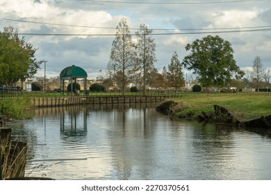 Jambalaya Park in Gonzales city known as the "Jambalaya Capital of the World" in Ascension Parish, Louisiana, United States