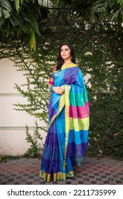 Jamdani Saree Fashion Model Photoshoot