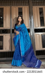 Jamdani Saree Photoshoot With Fashion Model